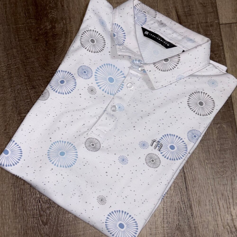 TRAVIS MATHEW Golf Polo Men's Medium